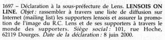 La déclaration au Journal Officiel